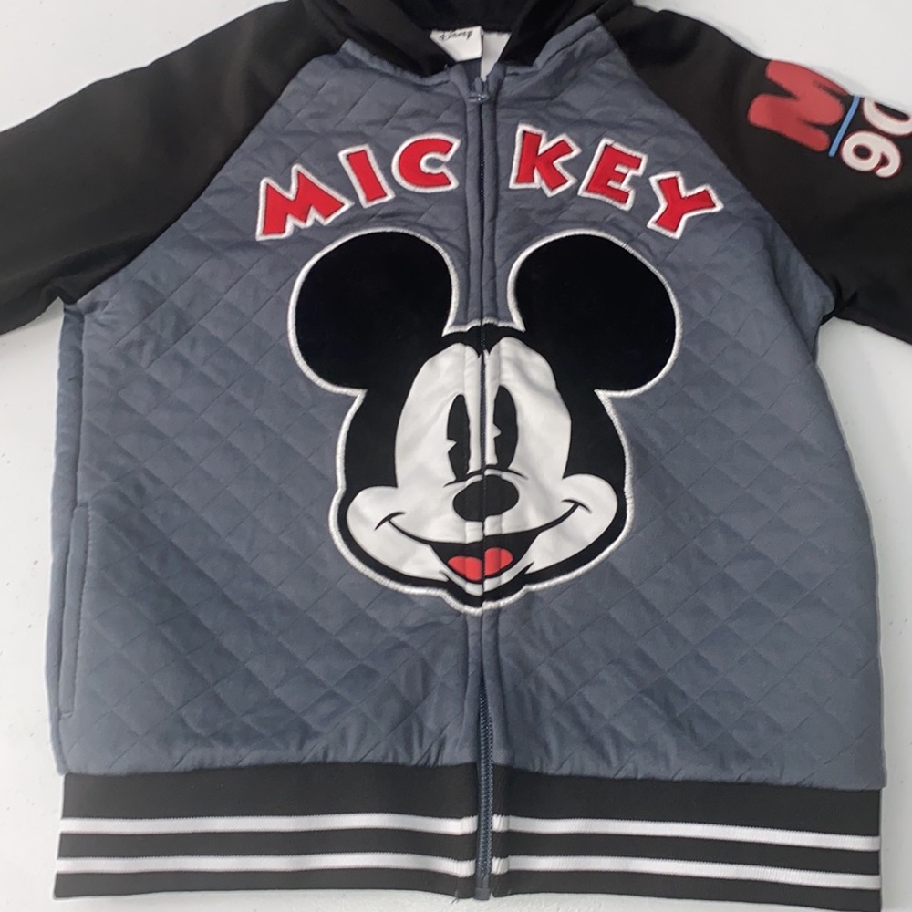 Disney Mickey Mouse Boy’s Full Zip Hoodie Jacket Size 6 - Picture 2 of 8